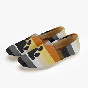65 MCMLXV Men's LGBT Bear Pride Flag Print Canvas Shoes