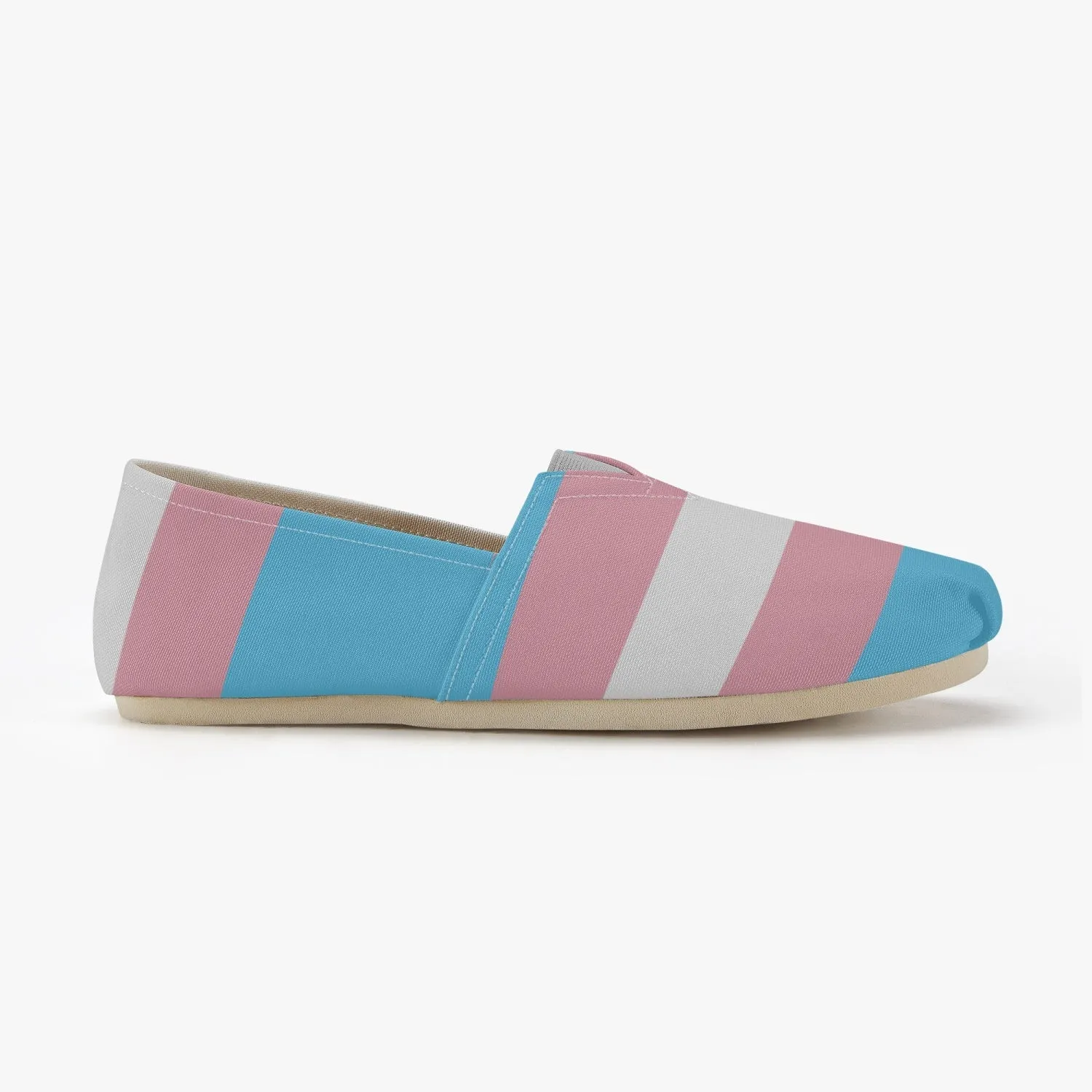 65 MCMLXV Unisex LGBT Transgender Pride Flag Print Canvas Shoes