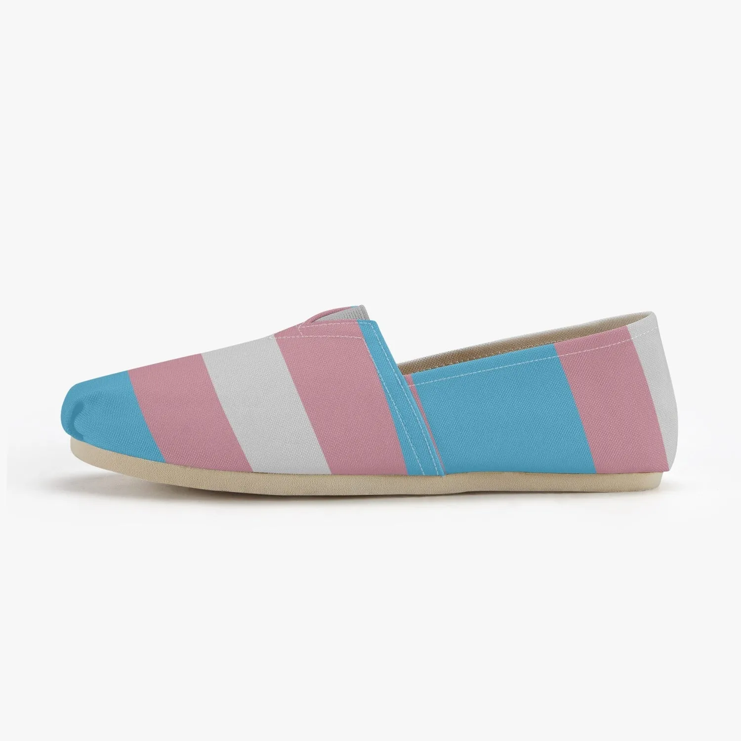 65 MCMLXV Unisex LGBT Transgender Pride Flag Print Canvas Shoes