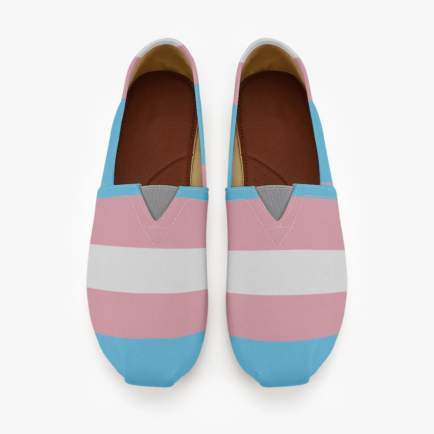 65 MCMLXV Unisex LGBT Transgender Pride Flag Print Canvas Shoes