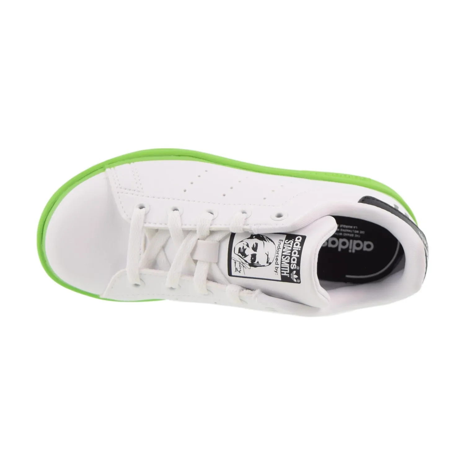 Adidas Stan Smith C Paint Drip Little Kids Shoes Cloud White-Solid Green