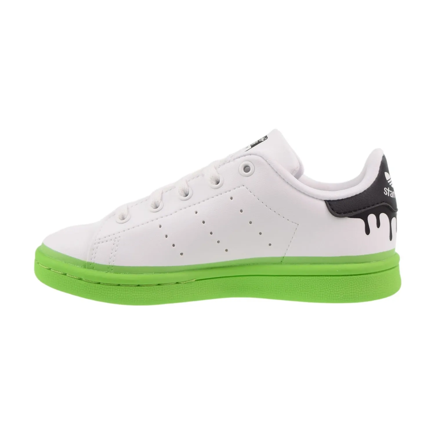 Adidas Stan Smith C Paint Drip Little Kids Shoes Cloud White-Solid Green