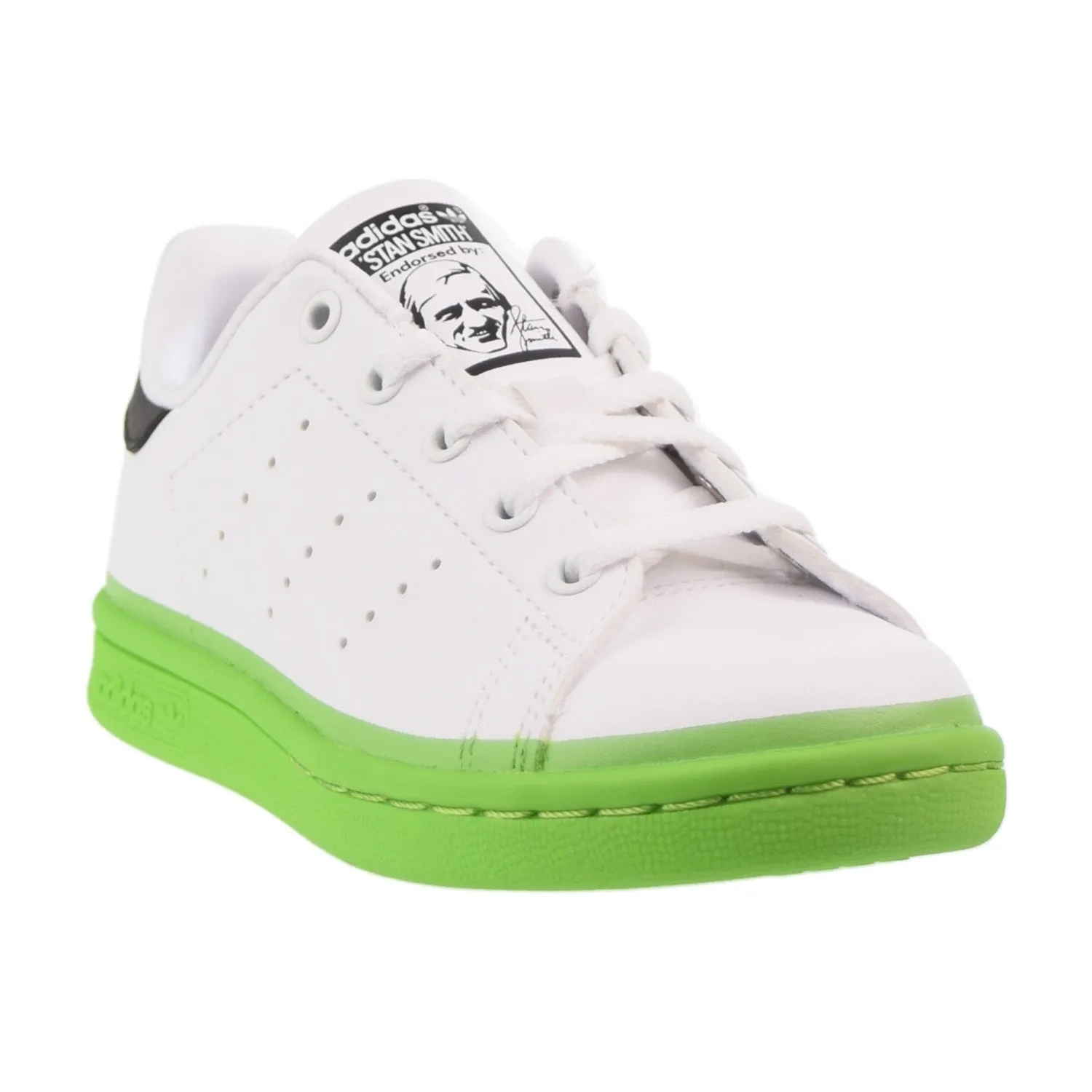 Adidas Stan Smith C Paint Drip Little Kids Shoes Cloud White-Solid Green