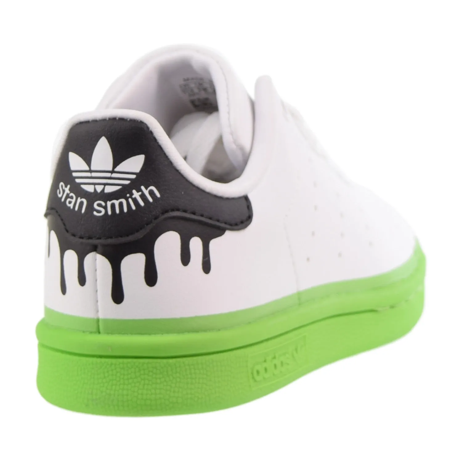 Adidas Stan Smith C Paint Drip Little Kids Shoes Cloud White-Solid Green