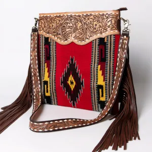 American Darling ADBGA118 Large Crossbody Hand Tooled Saddle Blanket Genuine Leather Women Bag Western Handbag Purse