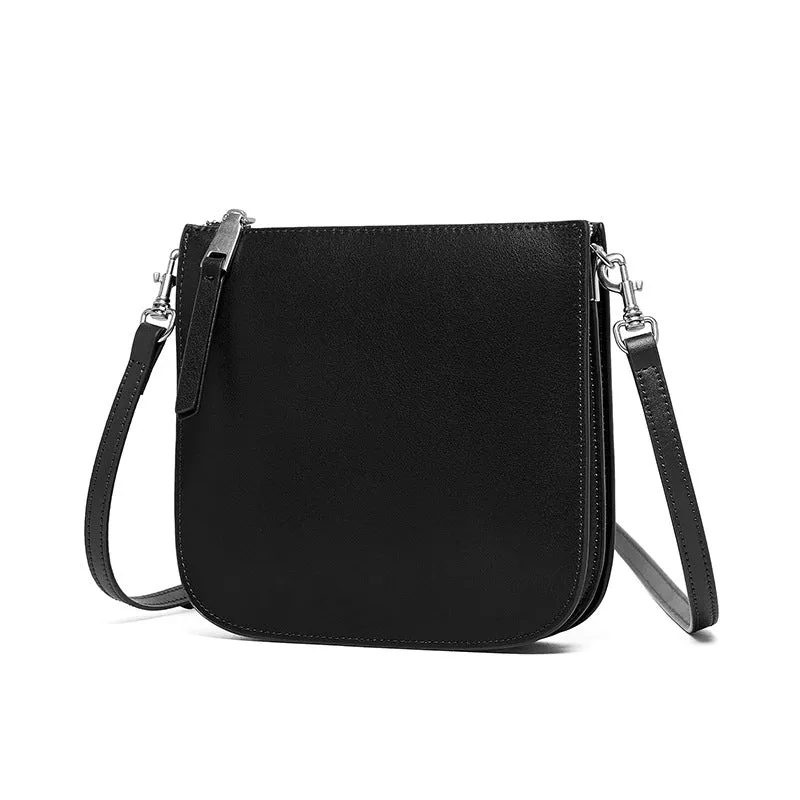 Autumn and winter new leather women's bags, shoulder messenger bags, mobile phone bags, women's bucket bags, shoulder small bags, armpit bags.