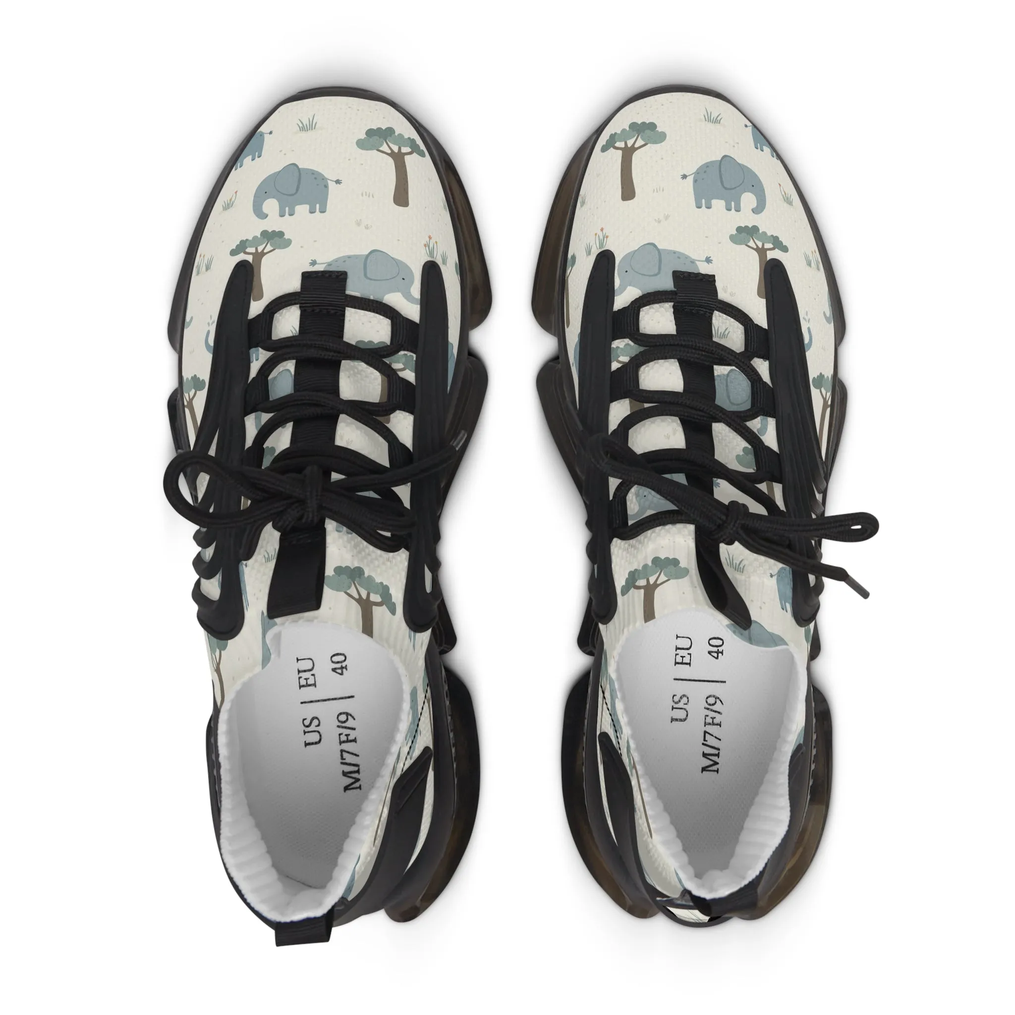 Baby Elephant and Tree Women's Mesh Sneakers