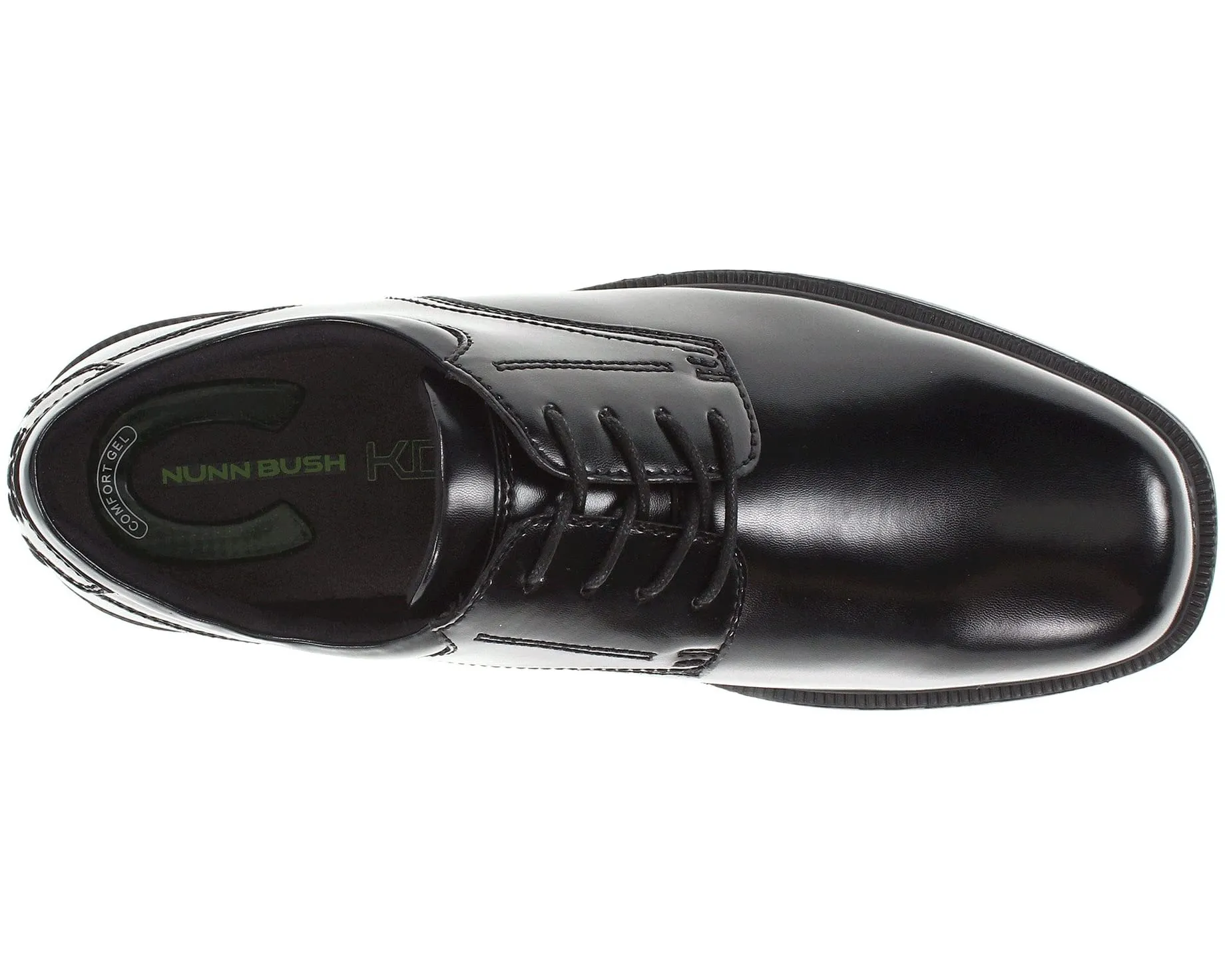 Baker Street Plain Toe Oxford with KORE Slip Resistant Walking Comfort Technology Nunn Bush, black