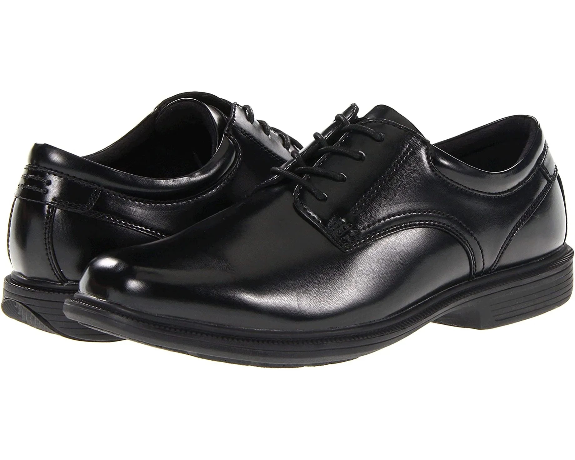 Baker Street Plain Toe Oxford with KORE Slip Resistant Walking Comfort Technology Nunn Bush, black