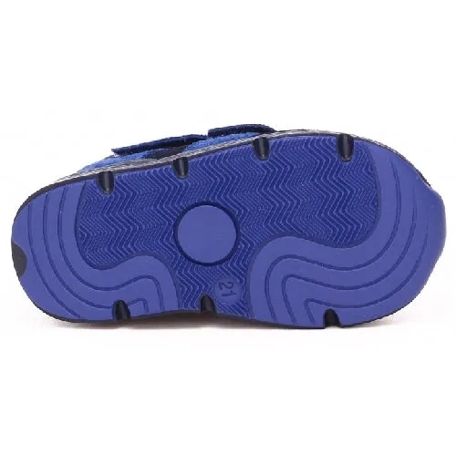 Bartek Boys' Navy Blue Leather Ankle Sneakers | 1090-SAAS