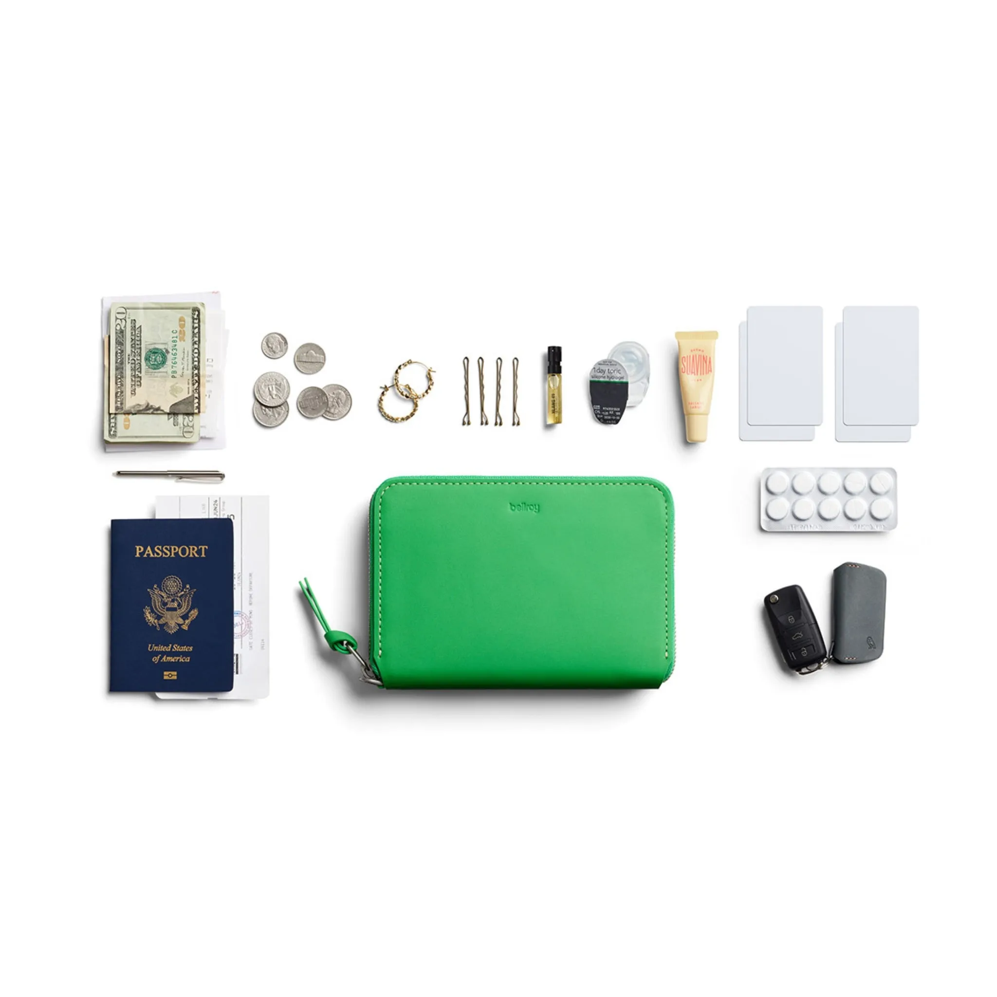 Bellroy Folio Wallet in Neon Green