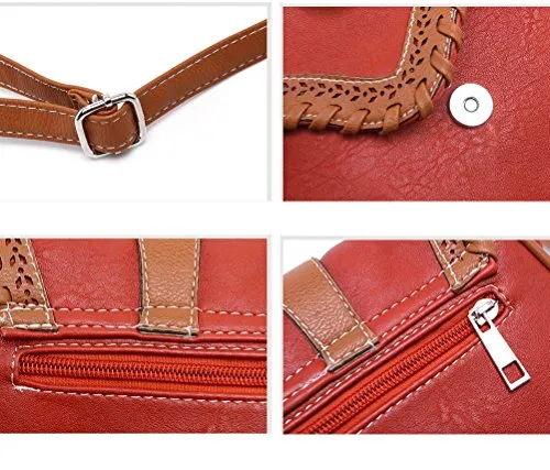 Bibitime Hollow Out Casual Beach Bag Shoulder Bag Crossbody Bag Handbag Messenger Bag Cross Body