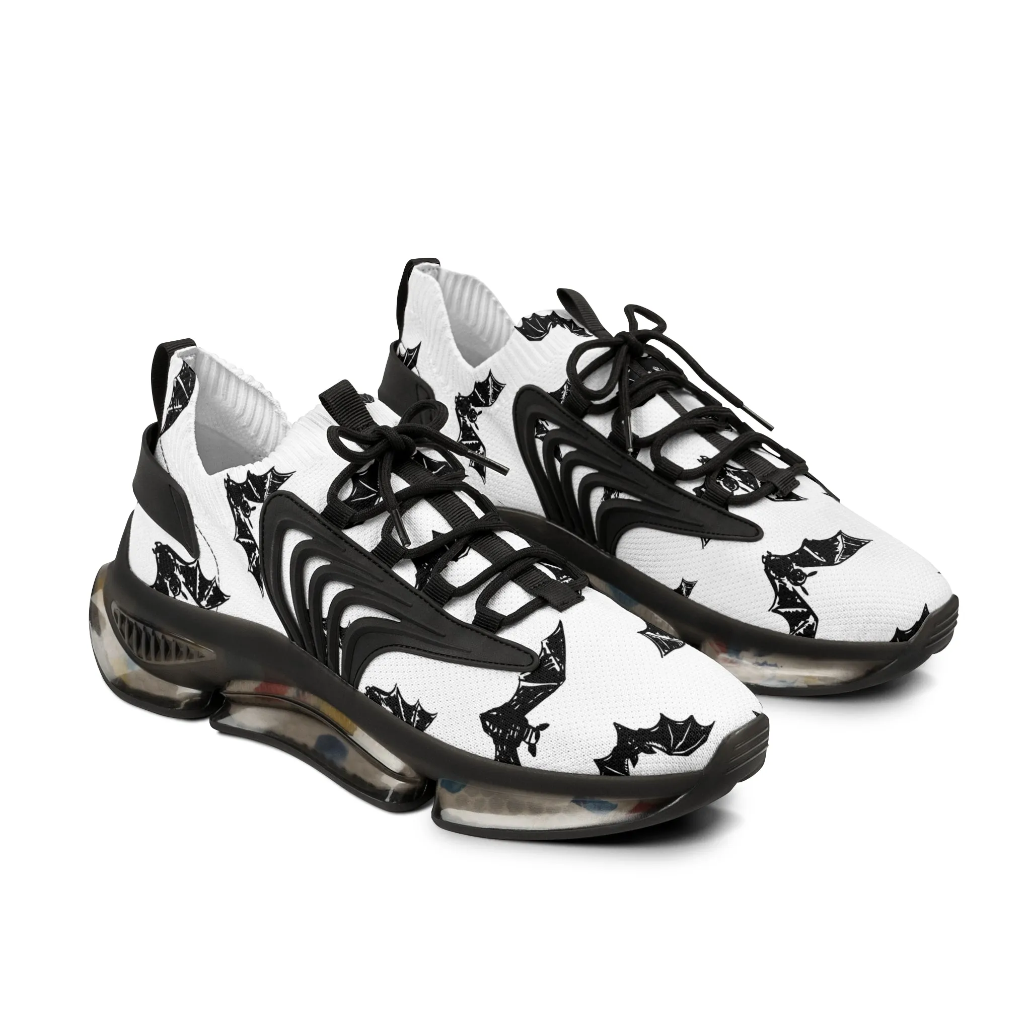 Black Bats Men's Mesh Sneakers