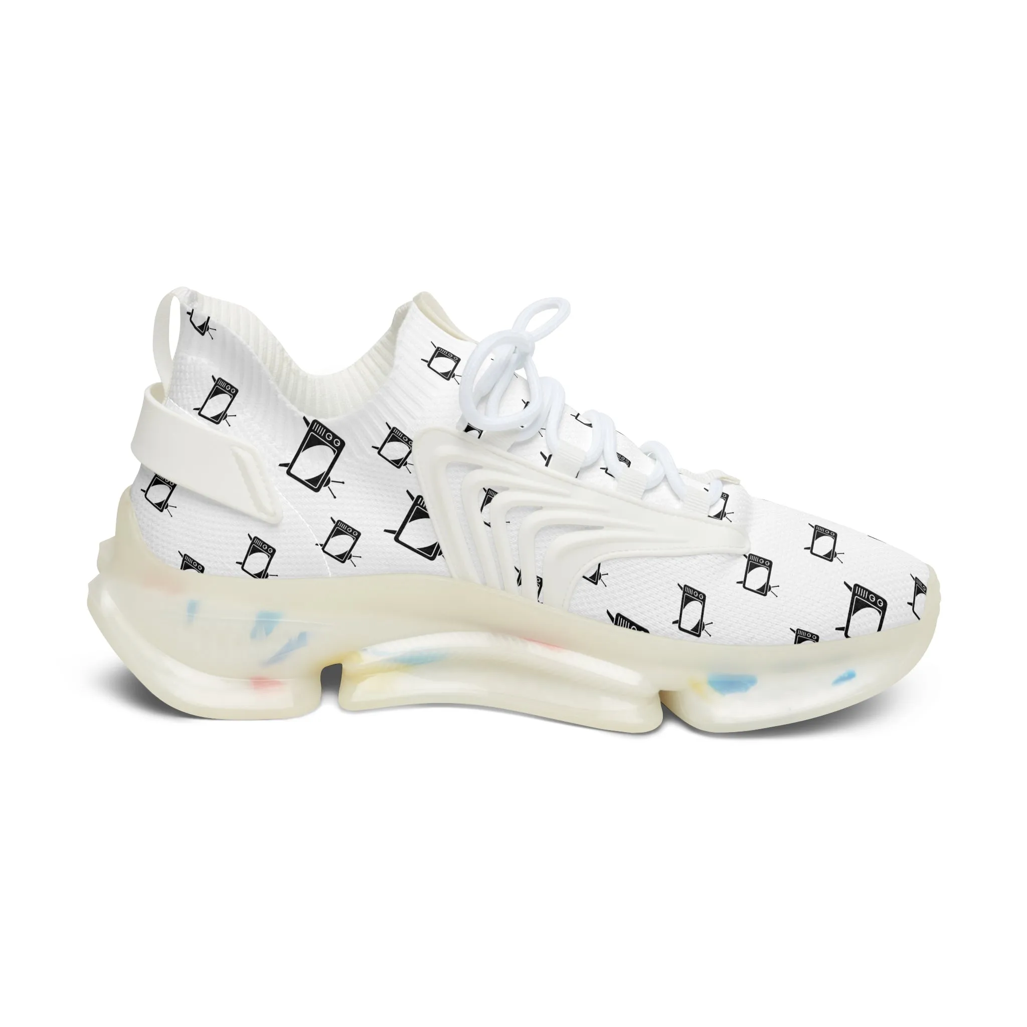 Black Televisions Women's Mesh Sneakers