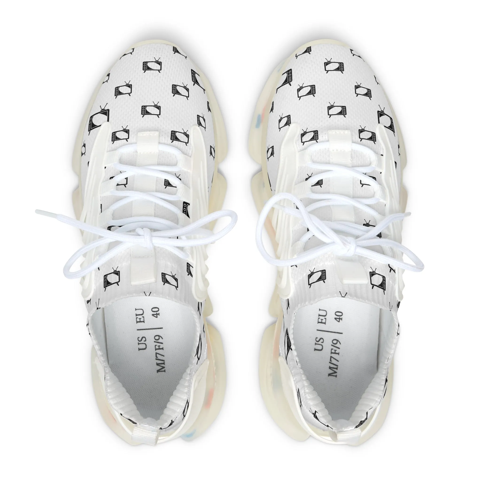 Black Televisions Women's Mesh Sneakers