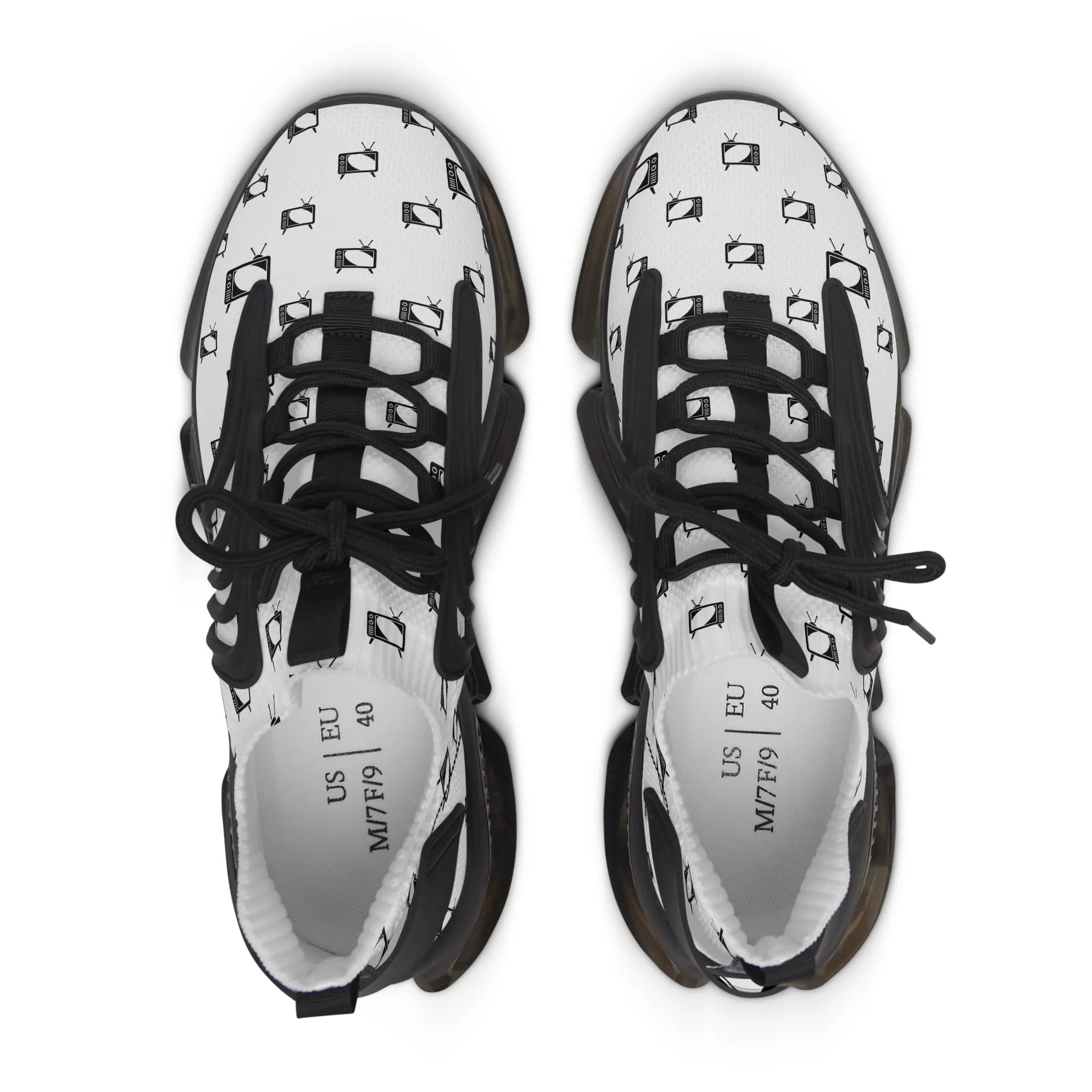 Black Televisions Women's Mesh Sneakers