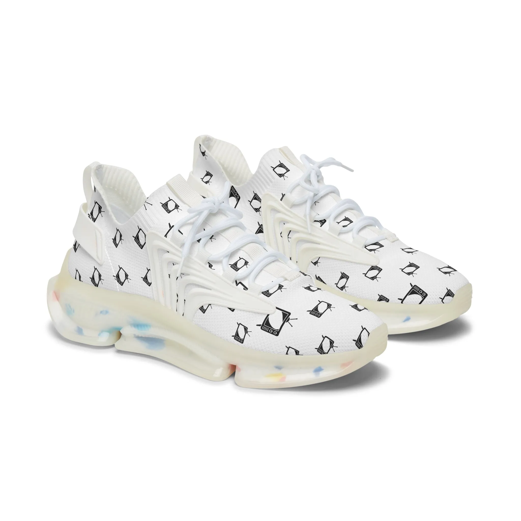 Black Televisions Women's Mesh Sneakers