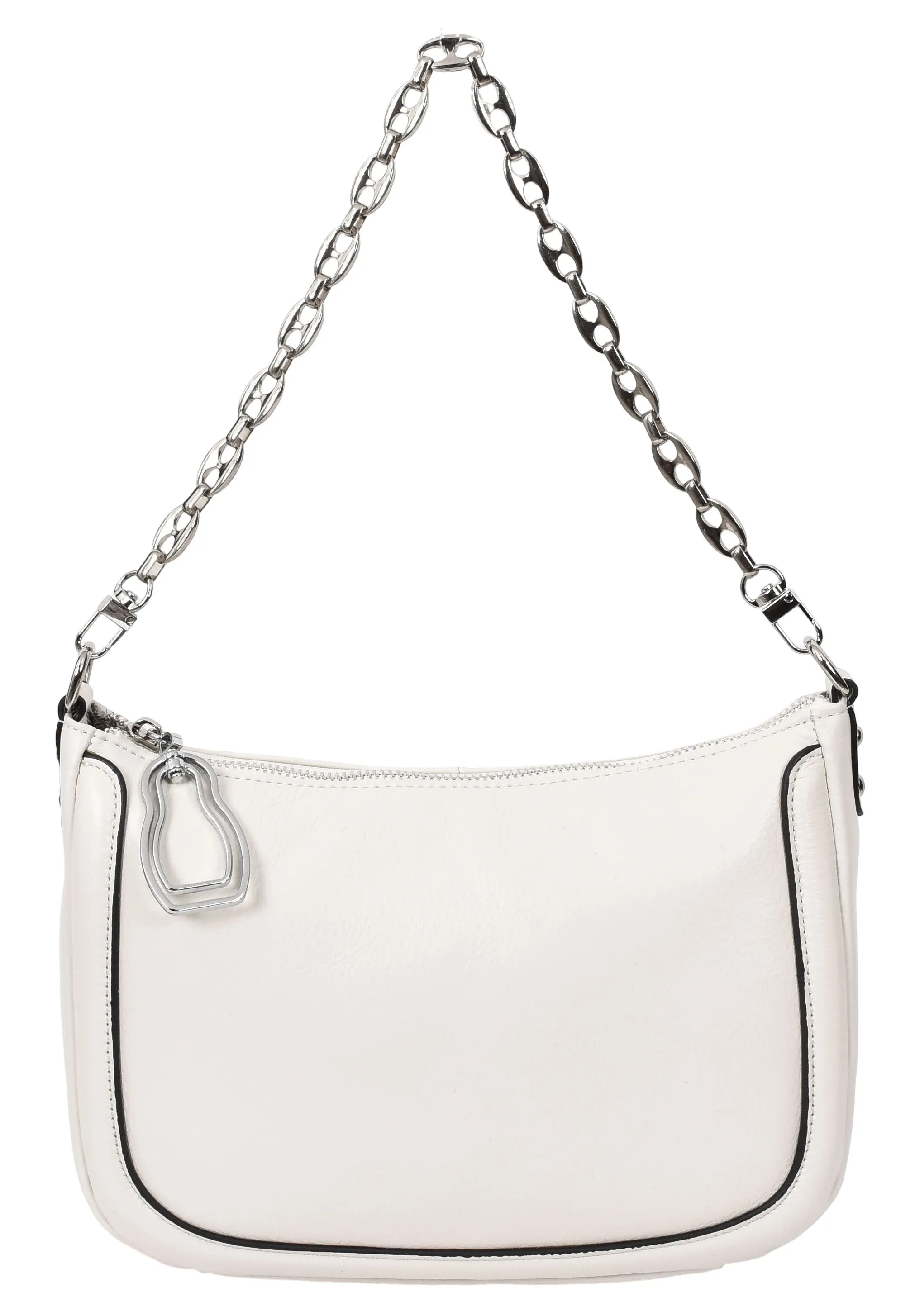 Blingstrap Women Leather Cross-Body Strap Handbag White