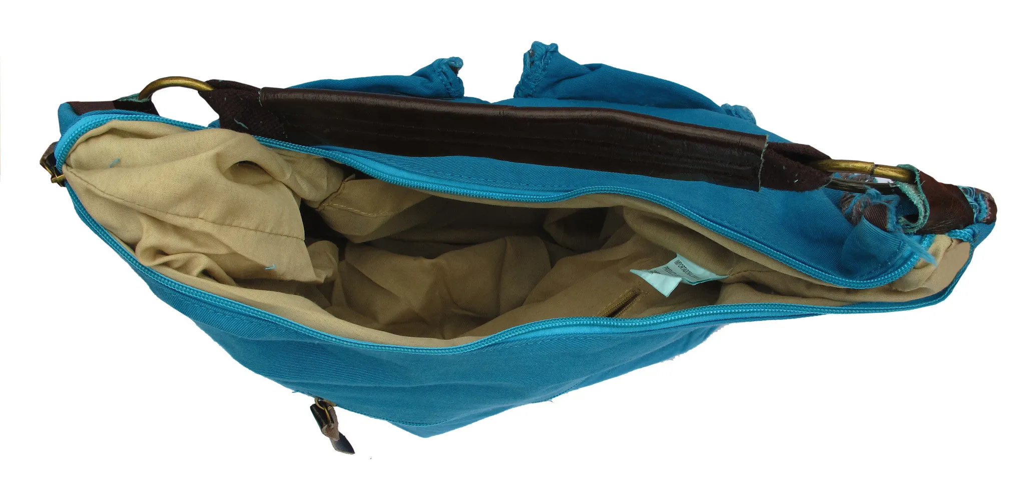 Blue Designer Cotton Handbag for Women