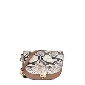 BO459PI - Cuadra natural fashion python crossbody mini bag for women