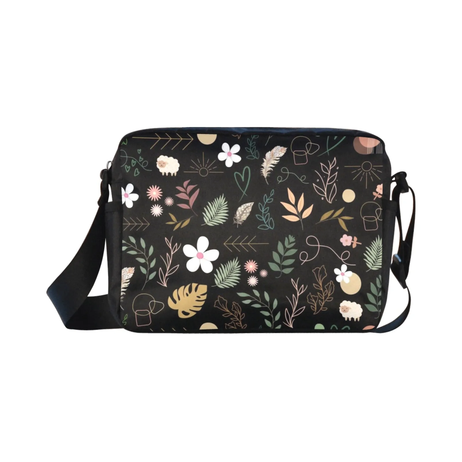 Boho Black Cross-Body Shoulder Bag