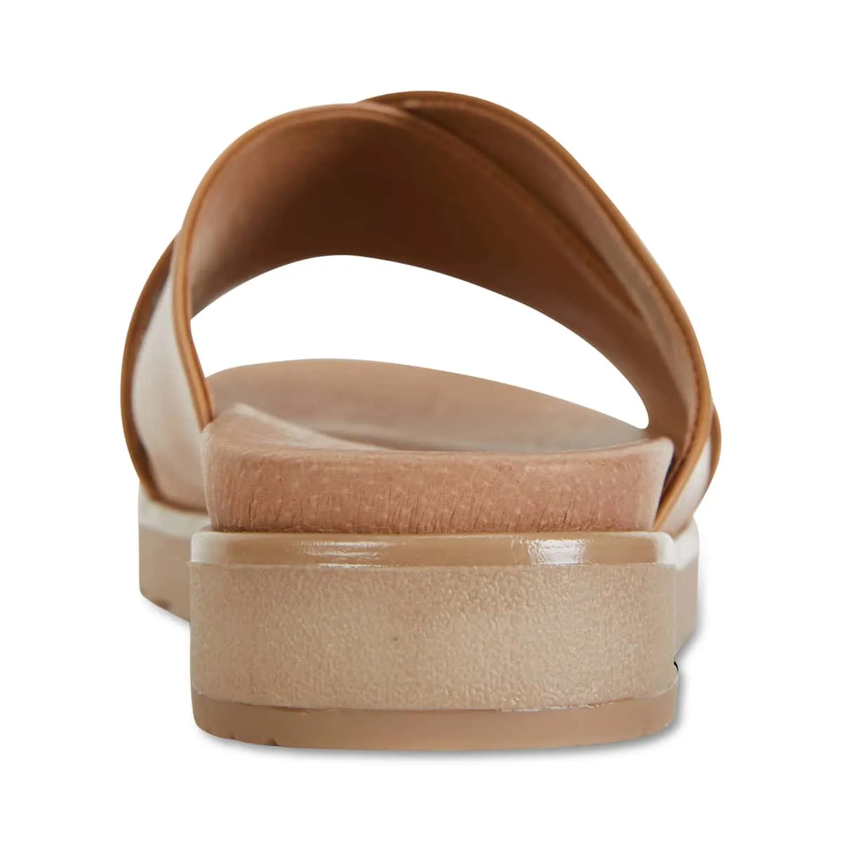 Bold Slide in Cognac Leather