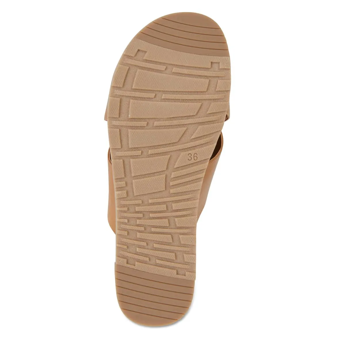 Bold Slide in Cognac Leather