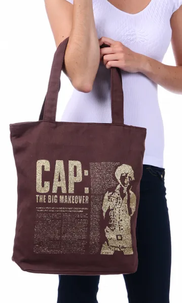 Brown Canvas Tote Bag for Women
