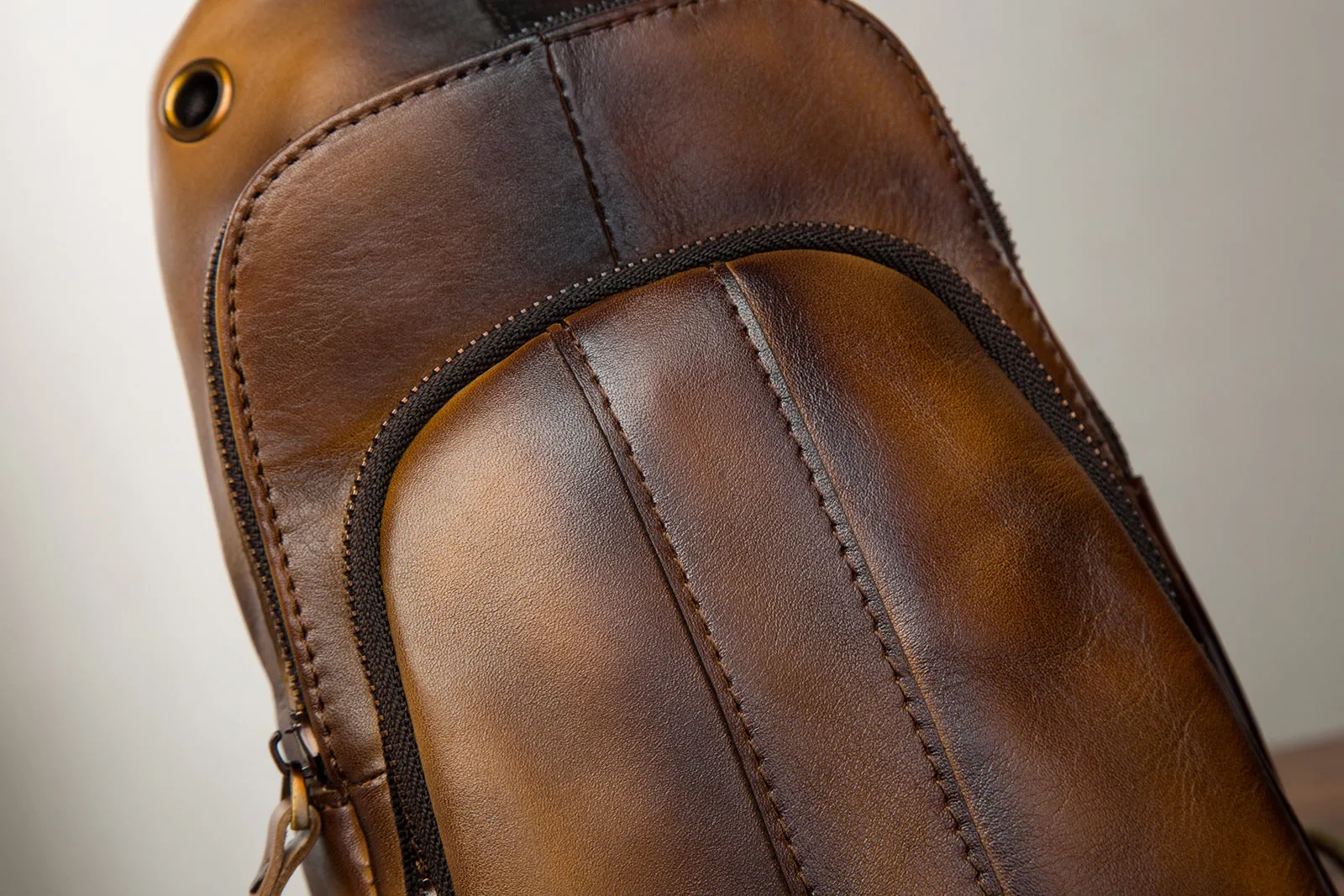 Brown Leather Sling Backpack Crossbody Sling Backpack Best Cross Body Sling Bag Mens Leather Sling Bags