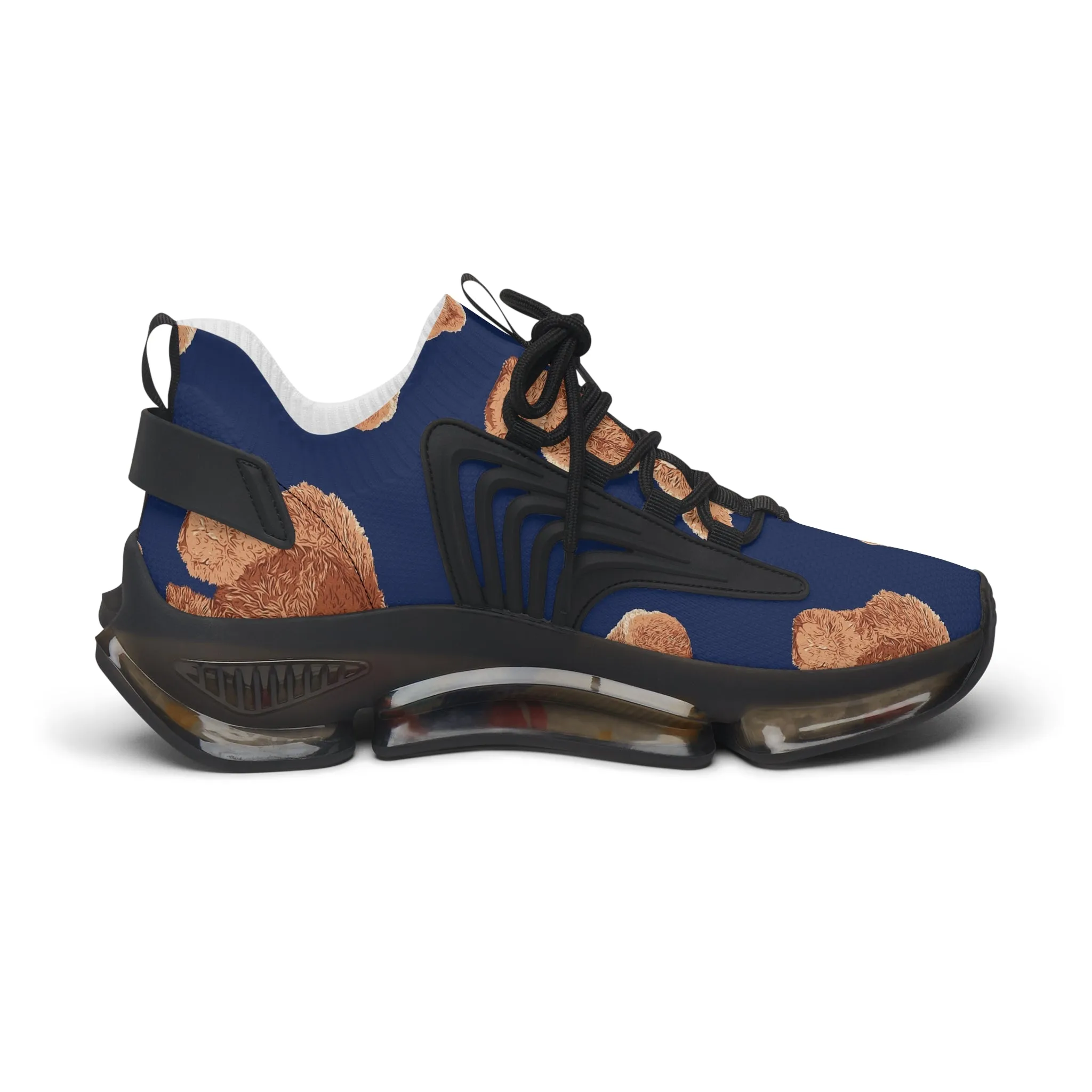 Brown Teddy Bears Women's Mesh Sneakers