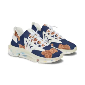 Brown Teddy Bears Women's Mesh Sneakers