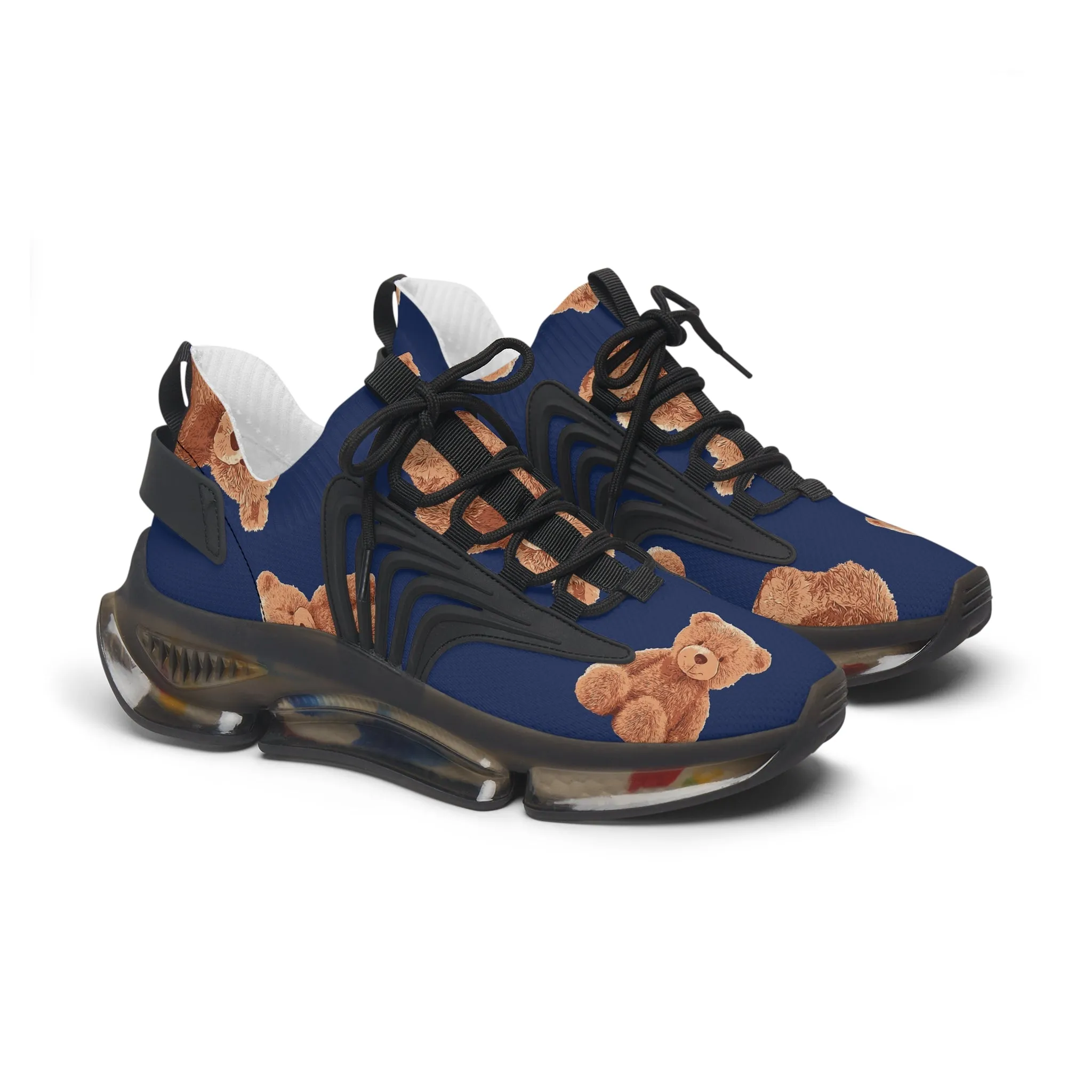 Brown Teddy Bears Women's Mesh Sneakers