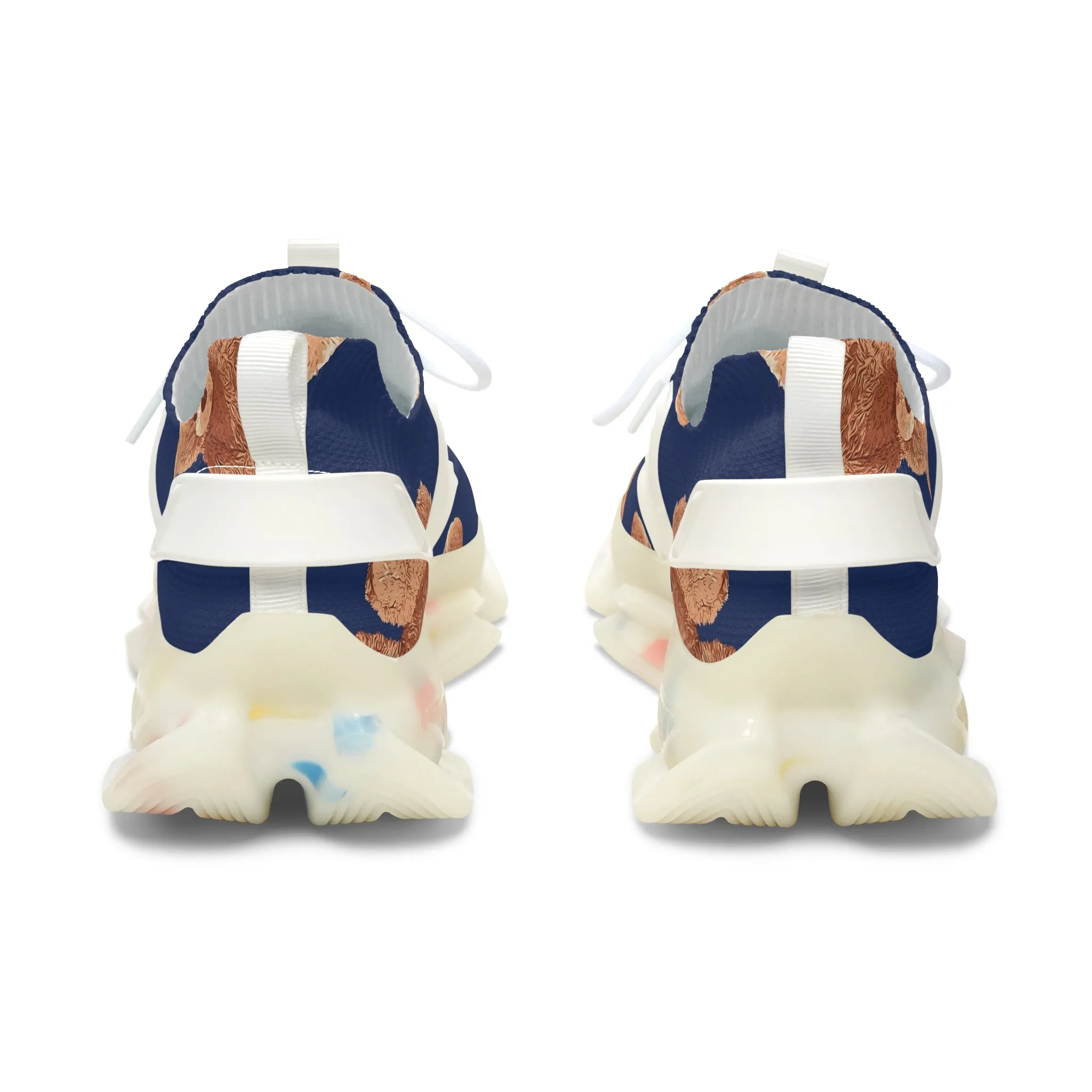 Brown Teddy Bears Women's Mesh Sneakers