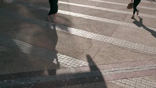 Busy business people commuting to office using phones