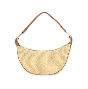 Carrie Raffia Hobo Bag