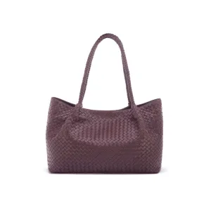 Cassidy Woven Slouchy Bag - Burgundy