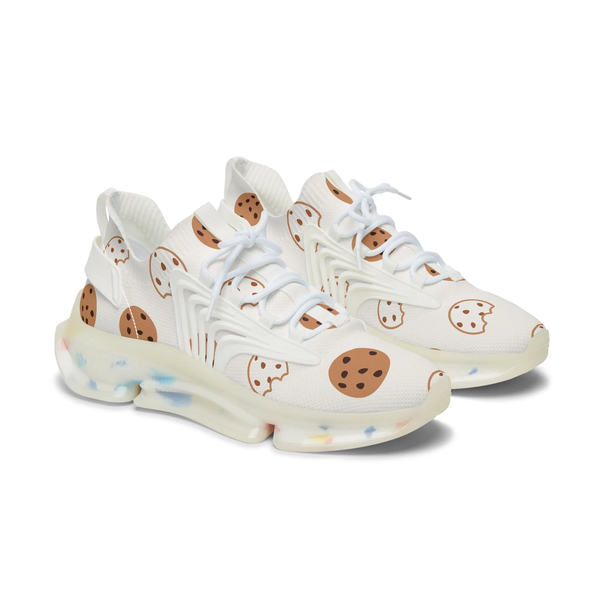 Chocolate Chip Cookies Women's Mesh Sneakers
