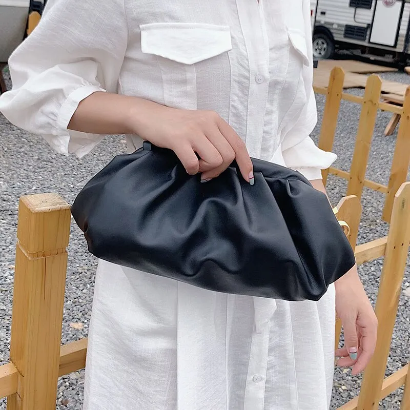 Christmas Gift Solid Color Elegant Crossbody Bags For Women 2021 hit Small Clutch Female Party Handbags And Purses Lady Shoulder Simple