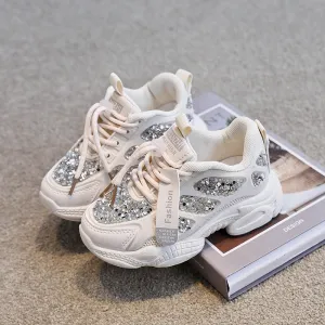 Chunky Glitter & Rhinestone Sneakers