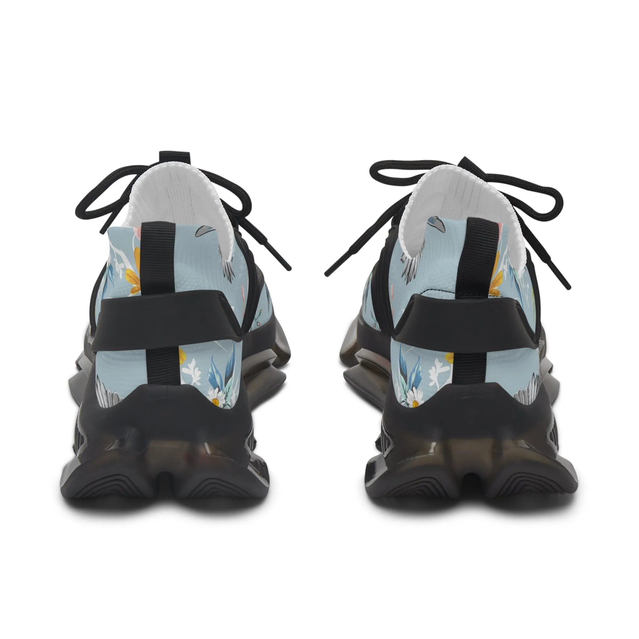 Colored Birds Women's Mesh Sneakers
