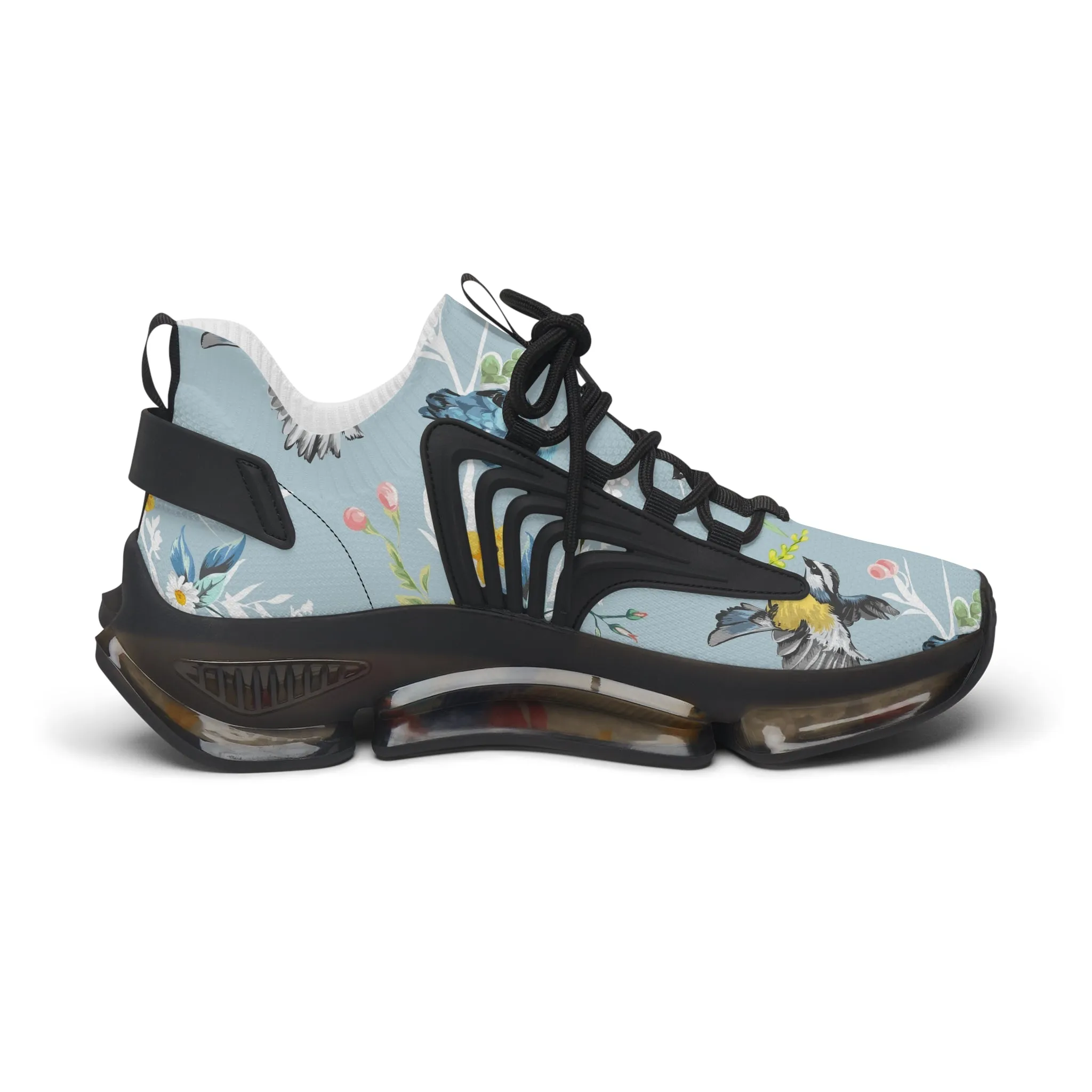 Colored Birds Women's Mesh Sneakers