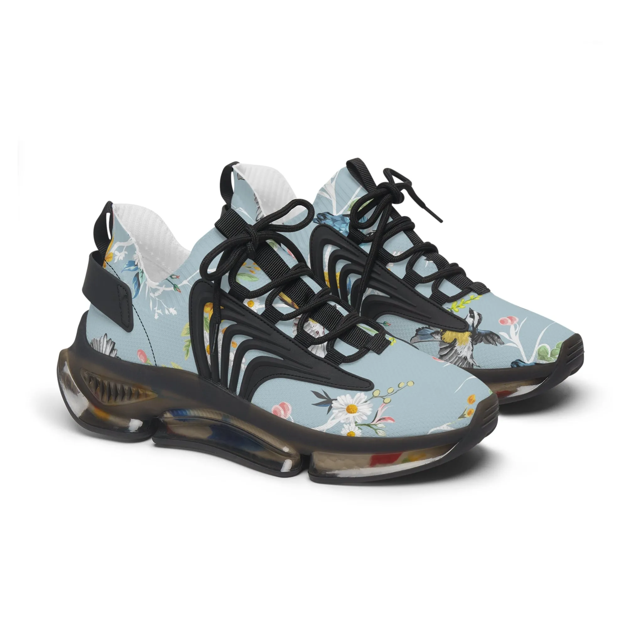 Colored Birds Women's Mesh Sneakers