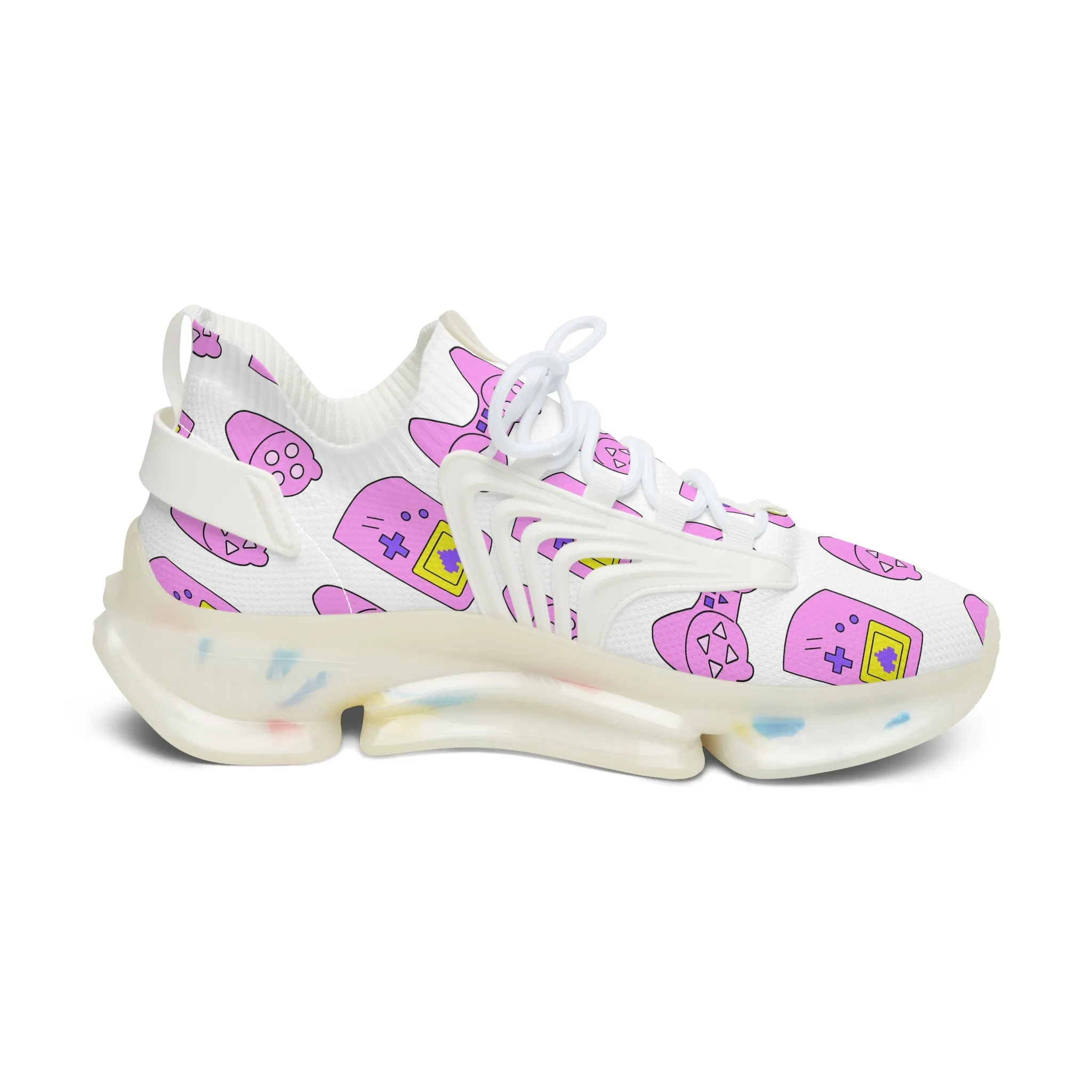 Colored Gameboys Women's Mesh Sneakers