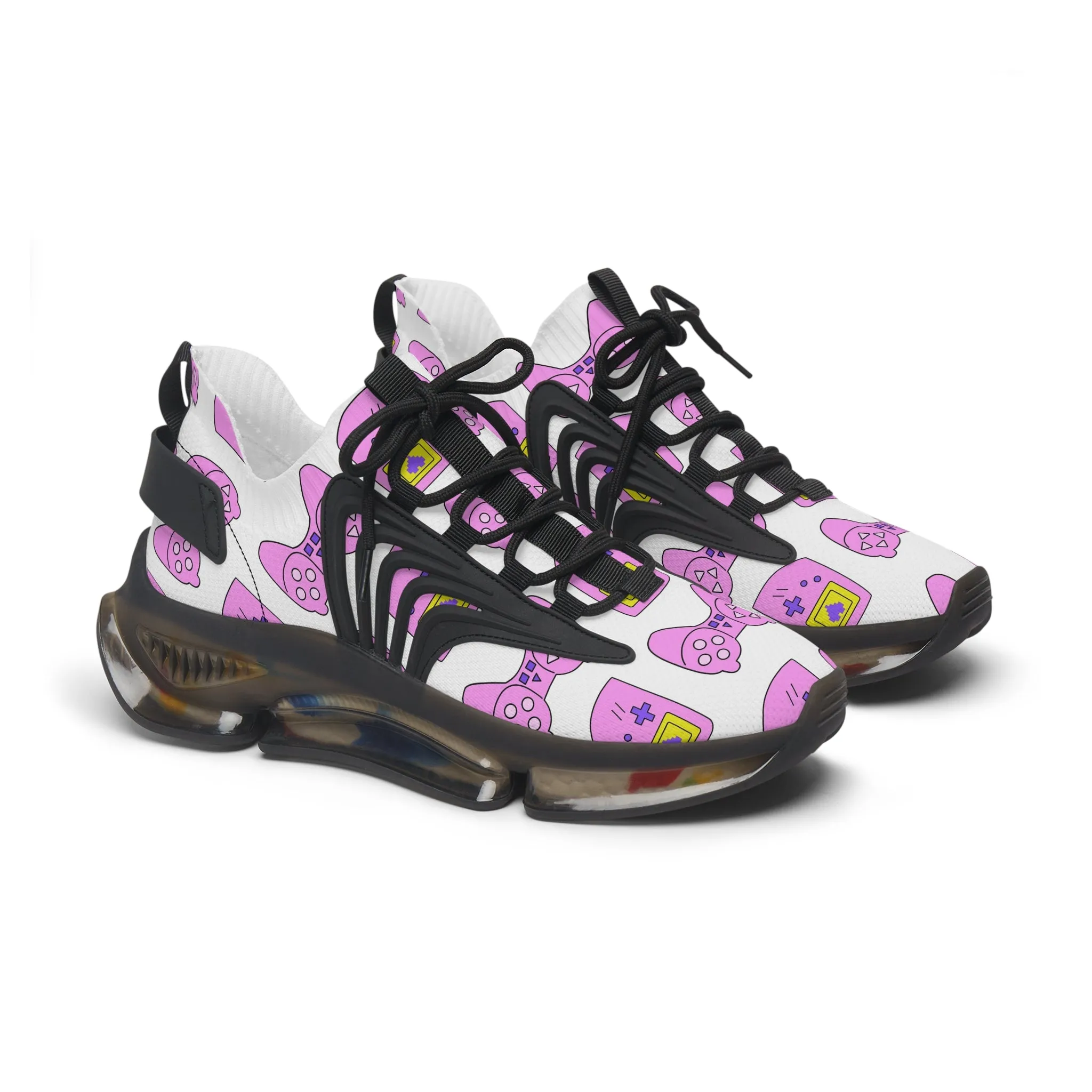 Colored Gameboys Women's Mesh Sneakers