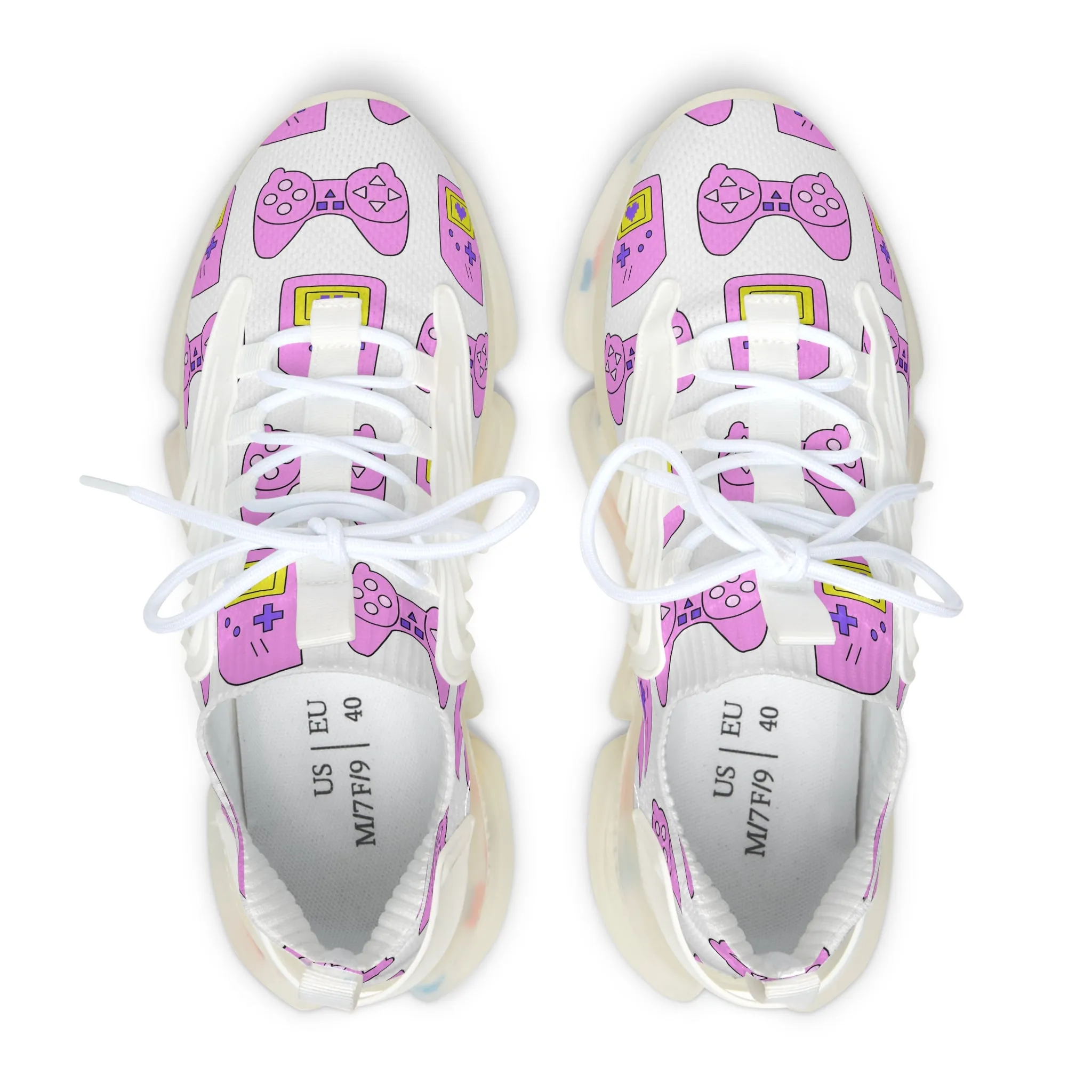 Colored Gameboys Women's Mesh Sneakers