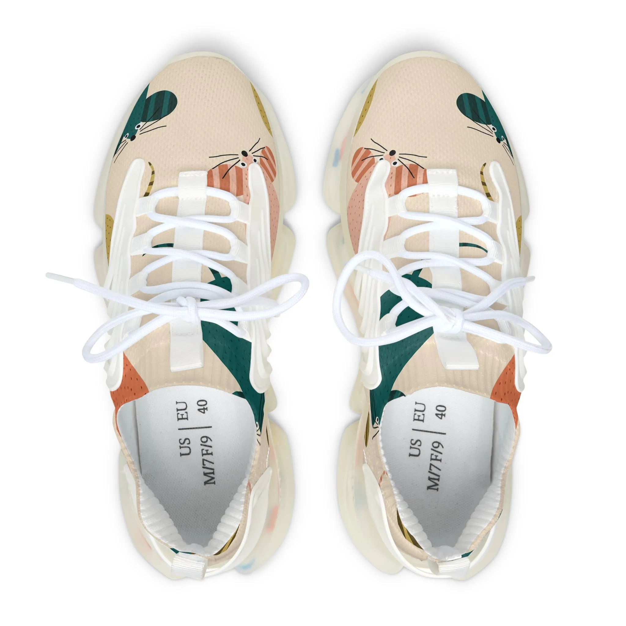 Colored Mice Women's Mesh Sneakers