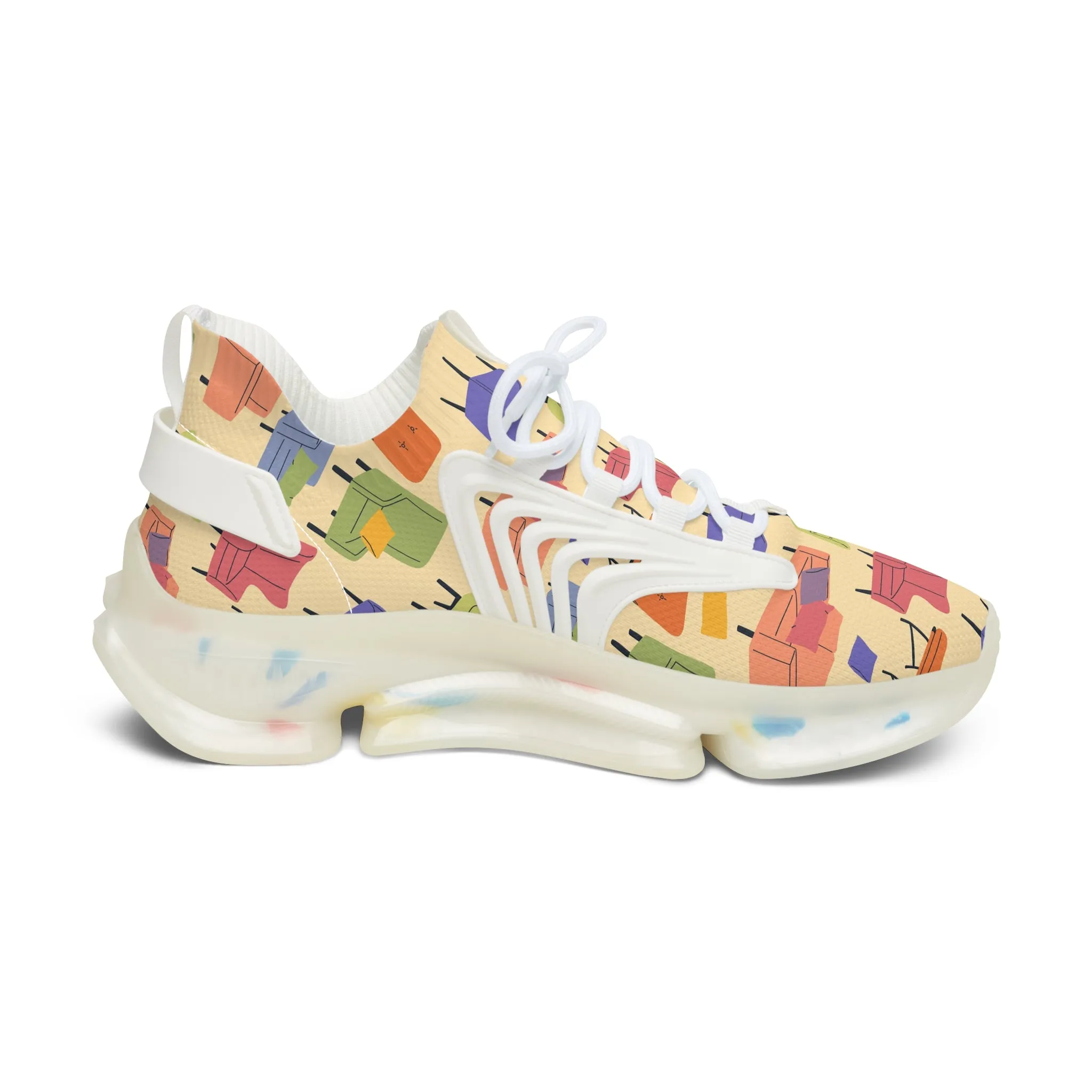 Colorful Chairs Women's Mesh Sneakers