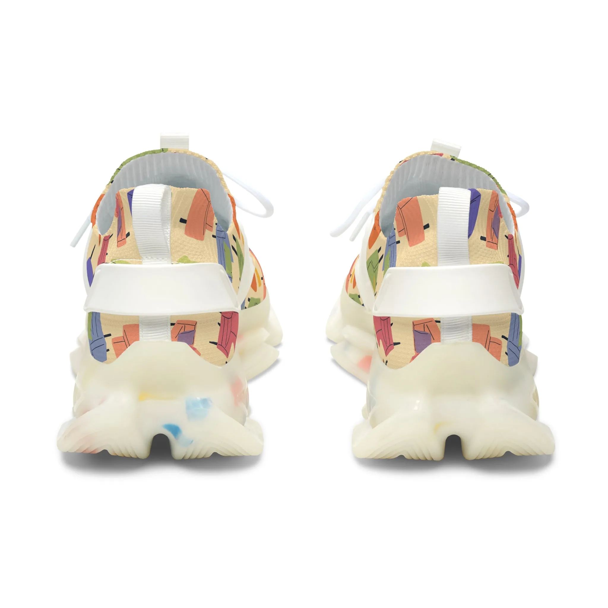 Colorful Chairs Women's Mesh Sneakers