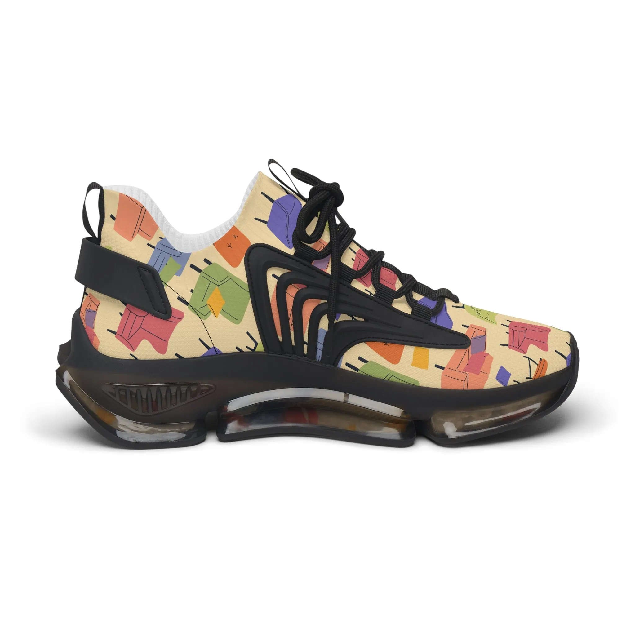Colorful Chairs Women's Mesh Sneakers