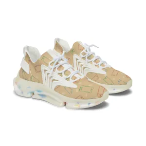 Colorful Mobile Phones Women's Mesh Sneakers